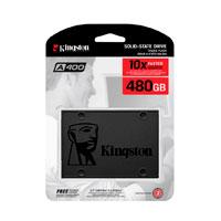 Esta es la imagen de unidad de estado solido kingston interno a400 480gb 2.5 sata3 7mm lect.500/escrit.450mb/s pc/laptop sa400s37/480g