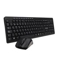 Esta es la imagen de kit teclado y mouse vorago km-304 inalambrico multimedia negro