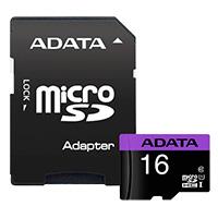 Esta es la imagen de memoria adata micro sdhc 16gb uhs-i clase 10 c/adaptador (ausdh16guicl10-ra1)