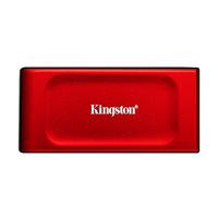 Esta es la imagen de unidad de estado solido kingston externo xs1000 1tb usb 3.2 gen 2 lect.1050/escrit.1000 mb/s conector tipo a tipo c sxs1000r/1000g