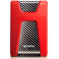 Esta es la imagen de disco duro externo adata hd650 1tb portatil 2.5 usb 3.2 windows mac linux contragolpes color rojo ahd650-1tu31-crd