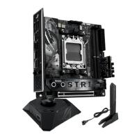 Esta es la imagen de mb asus x870 amd s-am5 9a gen /2x ddr5 8000 /hdmi /2x dp tipo-c /2x m.2 /4x usb 3.2 /wifi 7 /bluetooth /mini itx /gama alta /gamer