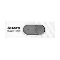 Esta es la imagen de memoria adata 32gb usb 2.0 uv220 retractil blanco-gris (auv220-32g-rwhgy)