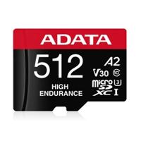 Esta es la imagen de memoria adata micro sdxc/sdhc 512gb uhs-i videovigilancia 24/7 100mb/85mb 4k clase 10 u3 v30 a2 c/adaptador ausdx512gui3v30sha2-ra1