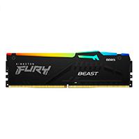 Esta es la imagen de memoria ram kingston dimm ddr5 8gb 5600mt/s fury beast black xmp rgb cl40 288pin 1.25v c/disipador de calor p/pc/gamer/alto rendimiento kf556c40bba-8