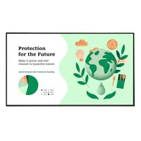 Esta es la imagen de monitor de señalizacion digital lg de 43 plg uso 24/7 brillo 500 nits