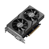Esta es la imagen de tarjeta de video pny nvidia geforce rtx 3050 verto dual fan / 6gb gddr6 / dp 1.4a / hdmi 2.1 / pcie 4.0 x16 / gama media/gamer
