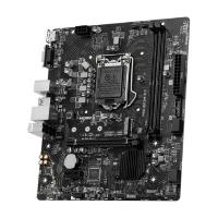 Esta es la imagen de mb msi h510m intel s-1200 10a gen/11a gen /2xddr4 2933 / 2133 mhz/pcie 3.0/hdmi/vga/4xusb 3.1/m.2/micro atx/gama basica