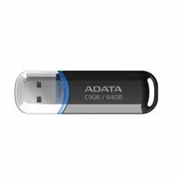 Esta es la imagen de memoria adata 64gb usb 2.0 c906 negro (ac906-64g-rbk)