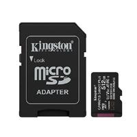 Esta es la imagen de memoria flash micro sd kingston sdxc canvas select plus 512gb 150mb/s uhs-i u3 v30 c/adaptador (sdcs3/512gb)