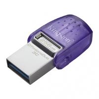 Esta es la imagen de memoria flash usb kingston data traveler microduo 256gb 3c type a-c (dtduo3cg3/256gb)