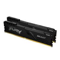 Esta es la imagen de memoria ram kingston dimm ddr4 16gb 2x8gb 3200mt/s fury beast black xmp cl16 288pin 1.35v c/disipador de calor p/pc/gamer/alto rendimiento kit 2 kf432c16bbk2/16