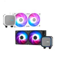 Esta es la imagen de disipador de enfriamiento liquido ms mag coreliquid a13 240 / white/ 240mm / intel