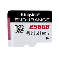 Esta es la imagen de memoria flash micro sd kingston sdhc high endurence 256gb 95r uhs-i u1 v10 p/ videovigilanciasdce/256gb