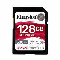 Esta es la imagen de memoria flash sd kingston sdxc canvas react plus 128gb 300r/260w uhs-ii u3 v90 (sdr/128gb)