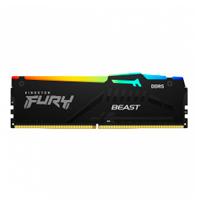 Esta es la imagen de memoria ram kingston dimm ddr5 16gb 5600mt/s fury beast black expo rgb cl36 288pin 1.25v c/disipador de calor p/pc/gamer/alto rendimiento kf556c36bbea-16