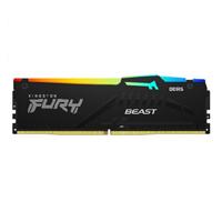 Esta es la imagen de memoria ram kingston dimm ddr5 16gb 6000mt/s fury beast black expo rgb cl30 288pin 1.4v c/disipador de calor p/pc/gamer/alto rendimiento kf560c30bbea-16