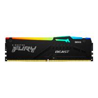 Esta es la imagen de memoria ram kingston dimm ddr5 16gb 6400mt/s fury beast black expo rgb cl32 288pin 1.4v c/disipador de calor p/pc/gamer/alto rendimiento kf564c32bbea-16