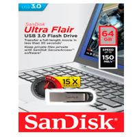 Esta es la imagen de memoria sandisk 64gb usb 3.0 ultra flair metalica para mac y windows 150mb/s sdcz73-064g-g46