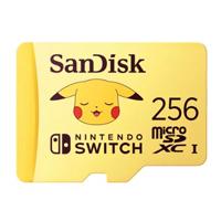 Esta es la imagen de memoria sandisk micro sdxc 256gb nintendo switch pokemon pikachu 100mb/s 4k u3 v30 sdsqxao-256g-gn6zk