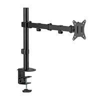 Esta es la imagen de soporte acteck enforce zone sm450 / para monitor - television / fijacion a escritorio por prensa mecanica / atornillado / vesa / max 9 kg / rotacion 180 / inclinacion / metal / negro / ac-934596