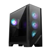 Esta es la imagen de gabinete gaming msi mag forge 321r airflow / media torre / atx/micro atx/mini itx/ negro/ sin fuente/pc/gamer