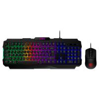 Esta es la imagen de kit de teclado y mouse forge gk100 rgb usb 2.0 español