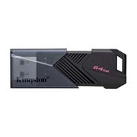 Esta es la imagen de memoria flash usb kingston data traveler exodia onyx 64gb gen 1 3.2 tipo a c/tapa mvil negro dtxon/64gb