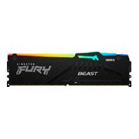 Esta es la imagen de memoria ram kingston dimm ddr5 8gb 6000mt/s fury beast black expo rgb cl36 288pin 1.35v c/disipador de calor p/pc/gamer/alto rendimiento kf560c36bbea-8