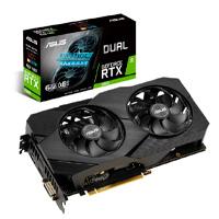 Esta es la imagen de tarjeta de video asus nvidia rtx2060 /pcie x16 3.0 /6gb ddr6 /2xhdmi/dp /dvi-d /estandar/gama media