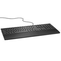 Esta es la imagen de teclado alambrico dell en ingles modelo kb216-bk-us color negro