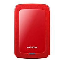 Esta es la imagen de disco duro externo adata hv300 2tb portatil 2.5 usb 3.2 windows mac linux dashdrive slim color rojo ahv300-2tu31-crd
