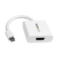 Esta es la imagen de adaptador de video mini displayport a hdmi - cable convertidor - hembra hdmi - macho mini dp - 1920x1200 - pasivo - blanco - startech.com mod. mdp2hdw