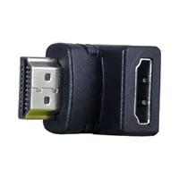 Esta es la imagen de adaptador ghia codo hdmi macho a hdmi hembra / angulo de 90 grados