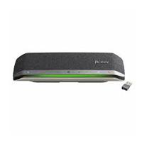 Esta es la imagen de altavoz manos libres hp poly 772c5aa sync 40 / altavoz portatil conectividad usb-a-usb-c y bluetooth alcance de microfono 2.5 metros ip64 bateria hasta 30 horas