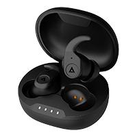 Esta es la imagen de audifonos acteck sinchro pro ep635 / inalambricos / bluetooth 5.3 v / control tactil / bateria de 50 h / negro / ac-935098