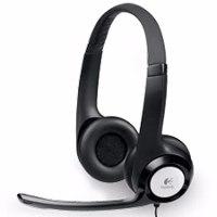Esta es la imagen de audifonos diadema logitech h390 supresion de ruido control de volumen usb negro