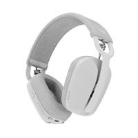 Esta es la imagen de audifonos diadema logitech zone vibe 100 inalambricos recargables control de audio blanco