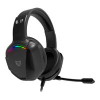 Esta es la imagen de audifonos gamer orphix ii hs699 / alambricos / diadema / aux 3.5 mm - usb / pc - dispositivos moviles -consolas / altavoces 50 mm / iluminacion rgb / microfono omnidireccional / negro / br-941181
