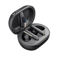 Esta es la imagen de audifonos hp poly 7y8g3aa free 60 uc/ auriculares inalambricos con anc bluetooth adaptador usb-a bt700estuche de carga con pantalla tactil duracion de bateria hasta 16 hrs con carga rpidacolor ng