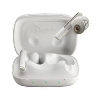 Esta es la imagen de audifonos hp poly 7y8l3aa free 60 uc/ auriculares inalambricos con anc bluetooth adaptador usb-a bt700 estuche de carga bsico duracion de bateria hasta 16 hrs con carga rpida color blanco