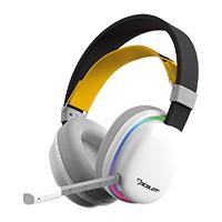 Esta es la imagen de audifonos inalambricos ocelot gaming phantom h1 / rgb/ bluetooth/ dongle usb / cable aux 3.5mm / microfono con cancelacion de ruido / multiplataforma / color blanco