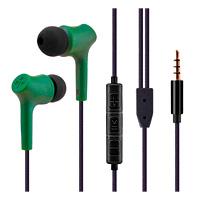 Esta es la imagen de audifonos manos libres hune haya sustentable trenzado con microfono jack 3.5 bosque