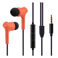 Esta es la imagen de audifonos manos libres hune haya sustentable trenzado con microfono jack 3.5 (corteza)