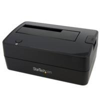 Esta es la imagen de base dock de 1 bahia usb 3.0 para discos duros hdd sata de 2.5 y 3.5 pulgadas - startech.com mod. satdocku3s