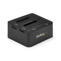 Esta es la imagen de base docking station usb 3.0 de 2 bahias sata iii de 2.5 o 3.5 pulgadas para ssd o disco duro base de conexion para intercambio en caliente de unidades de disco duro - startech.com mod. sdock2u33v