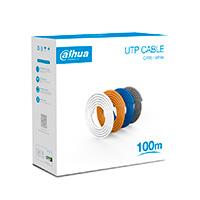 Esta es la imagen de bobina/ dahua/ pfm920i-6un-c-100 - bobina de 100 mts de cable utp cat6/ 100 cobre/ color blanco/ cubierta retardante de flama con certificacin ce cpr eca/ ideal para video y redes/