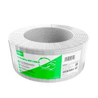 Esta es la imagen de bobina/ dahua/ pfm922i-5eun-c-100/ bobina de 100 metros de cable utp cat 5e/ cca/color blanco/ uso interior/ cubierta de fr-pvc rohs compliant