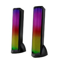Esta es la imagen de bocina gamer balam rush glimm tower bg575 / alambrica usb / bluetooth conexin 3.5 mm / sonido estereo / 10 w / iluminacion led / negro / br-936972