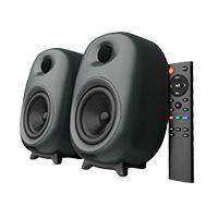 Esta es la imagen de bocinas acteck dynamic exact bs685 / inalambrica / bluetooth - aux rca - optica - hdmi - arc - usb / control remoto / 80w rms / sonido estereo / negro / ac-935210